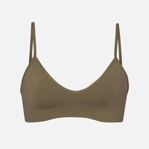 BNWOT Skims Soft Smoothing Bralette Army XS